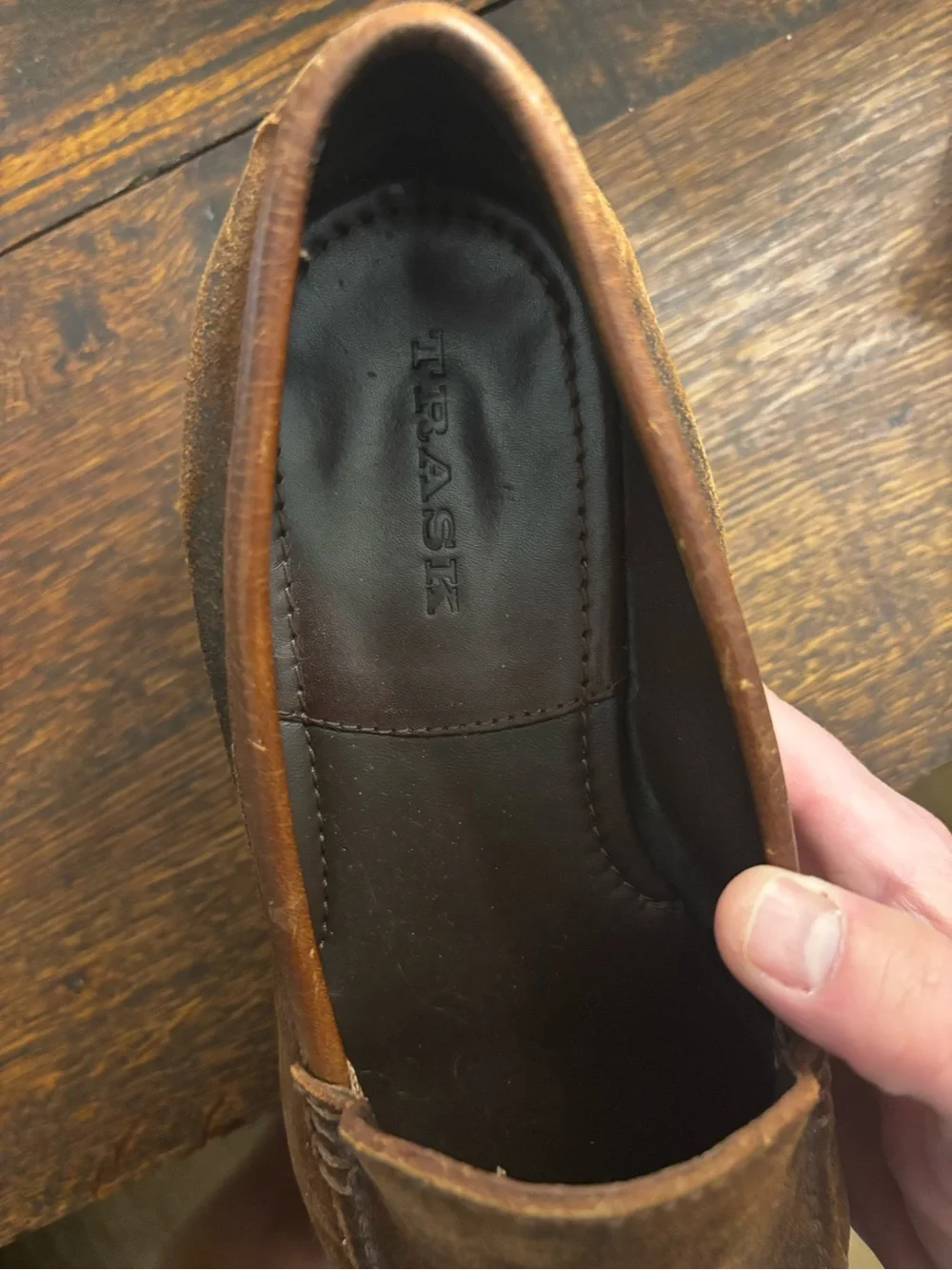 Men's Brown Suede Slip-On Loafers - Casual Dress Moc Toe